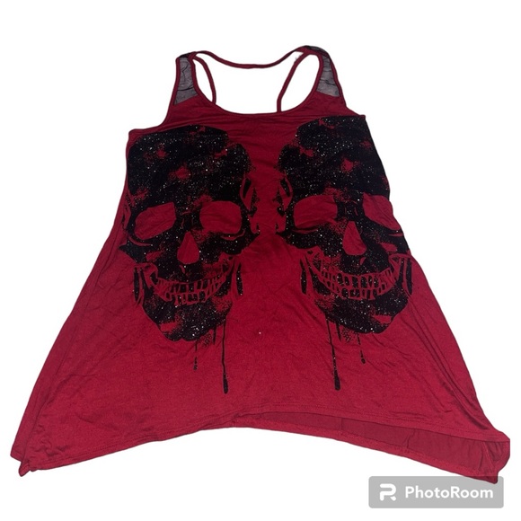 Red Skull Tank Top - Picture 2 of 5